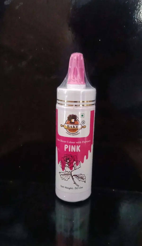 BakeHaven pink puff colour-50gm pack